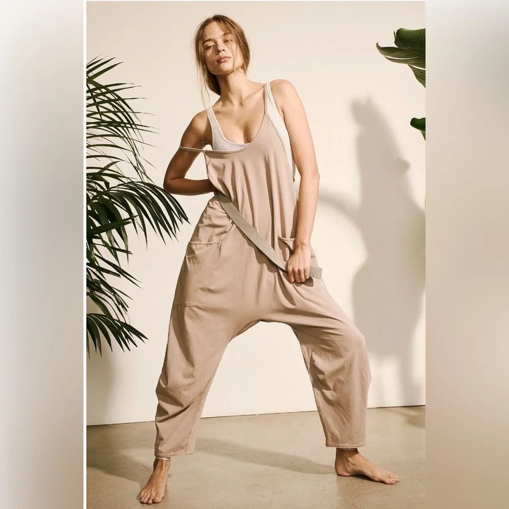 NWOT FREE PEOPLE Hot Shot Onesie Color: Mocha Latte Size: Medium